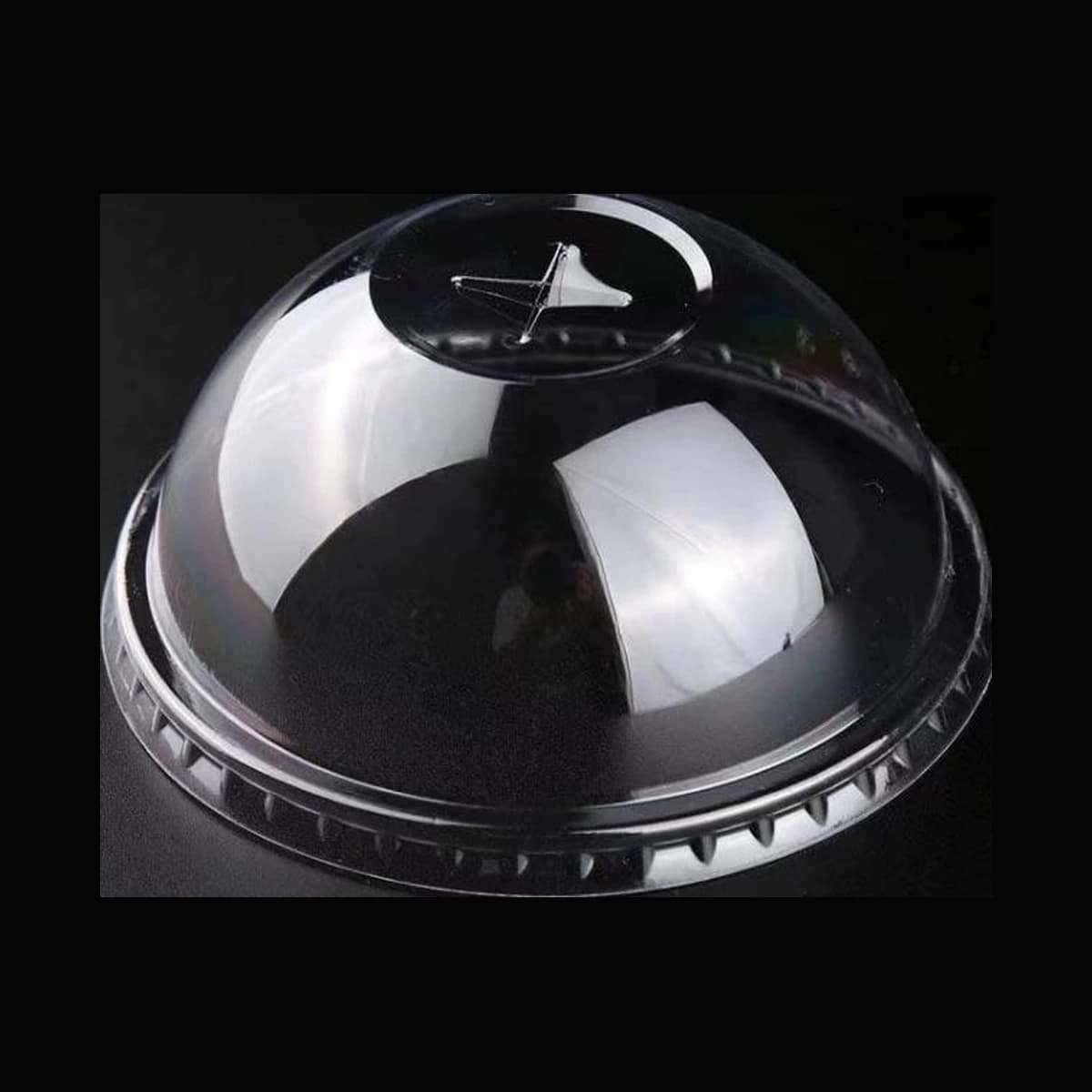 [1,000 ct] Plastic Dome Cup Lids | PET | 93 mm product image