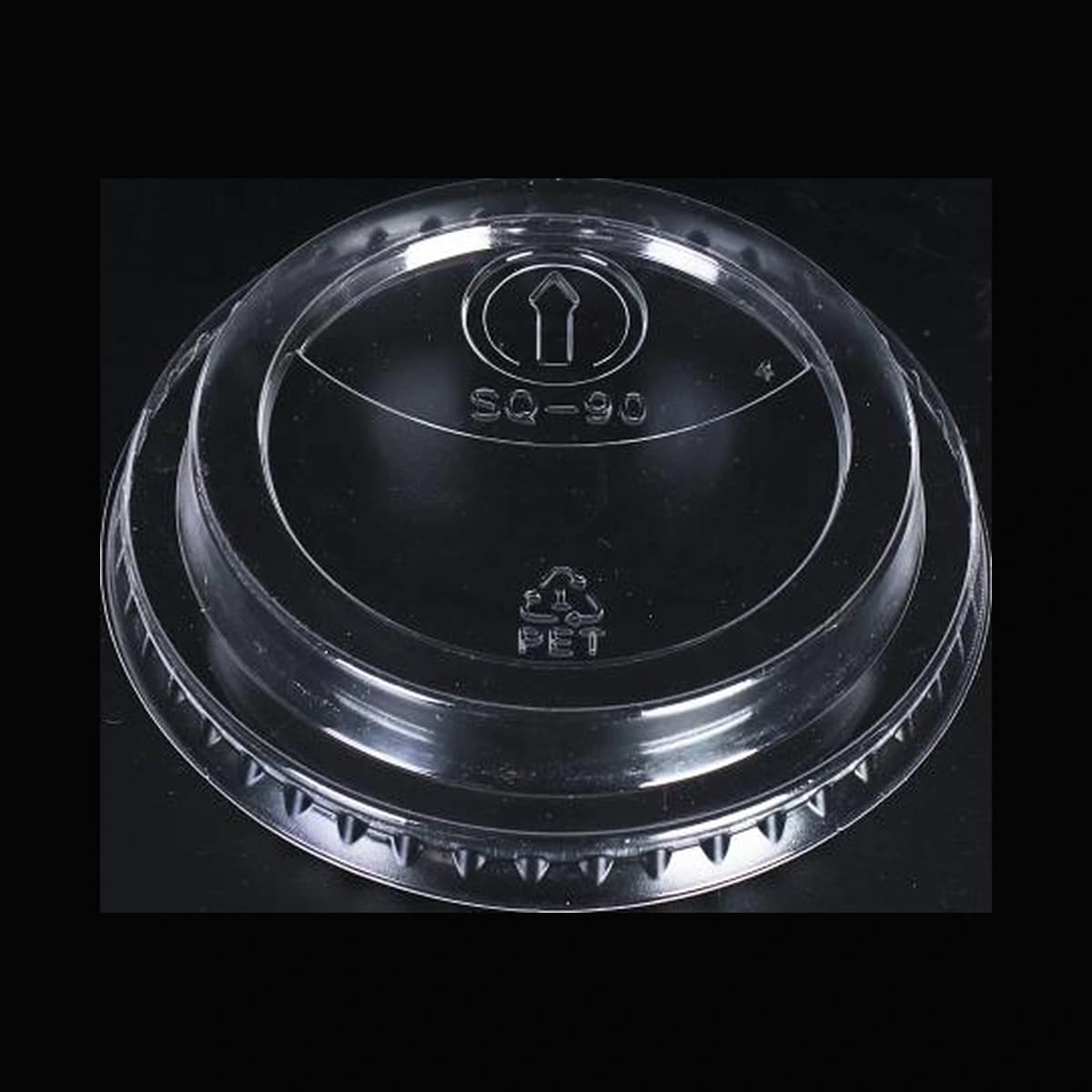 [1,000 ct] Plastic High Dome Cup Lids | PET | 98 mm product image