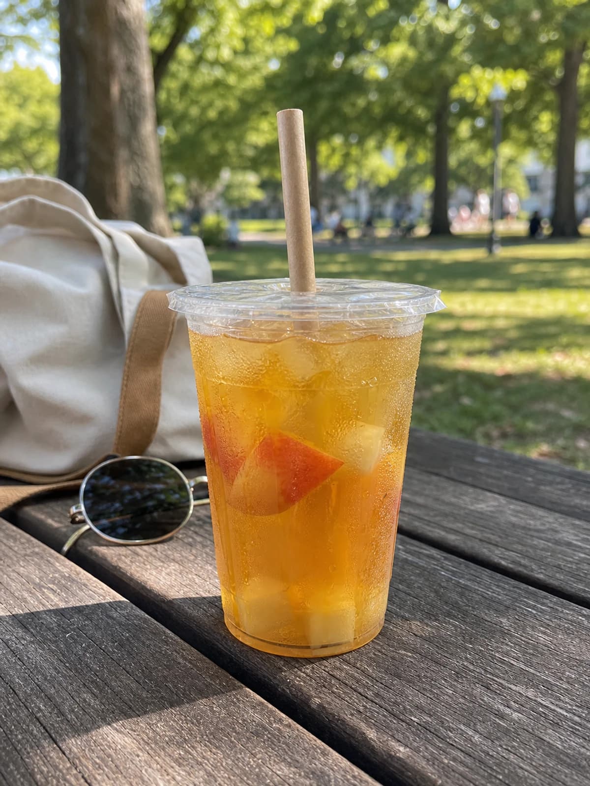[1,000 ct] 12 oz Clear Plastic Cold Cups | PET | 95 mm in use case scene