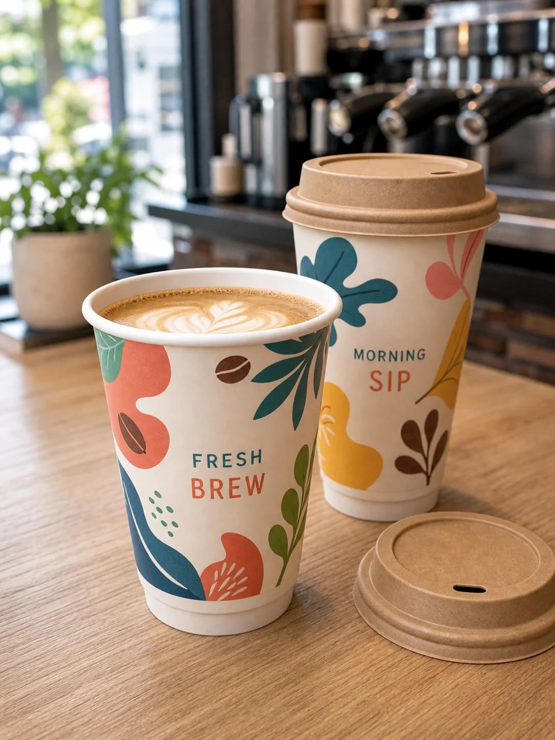[500 ct] 10 oz Double Wall Paper Hot Cups | 90 mm card image