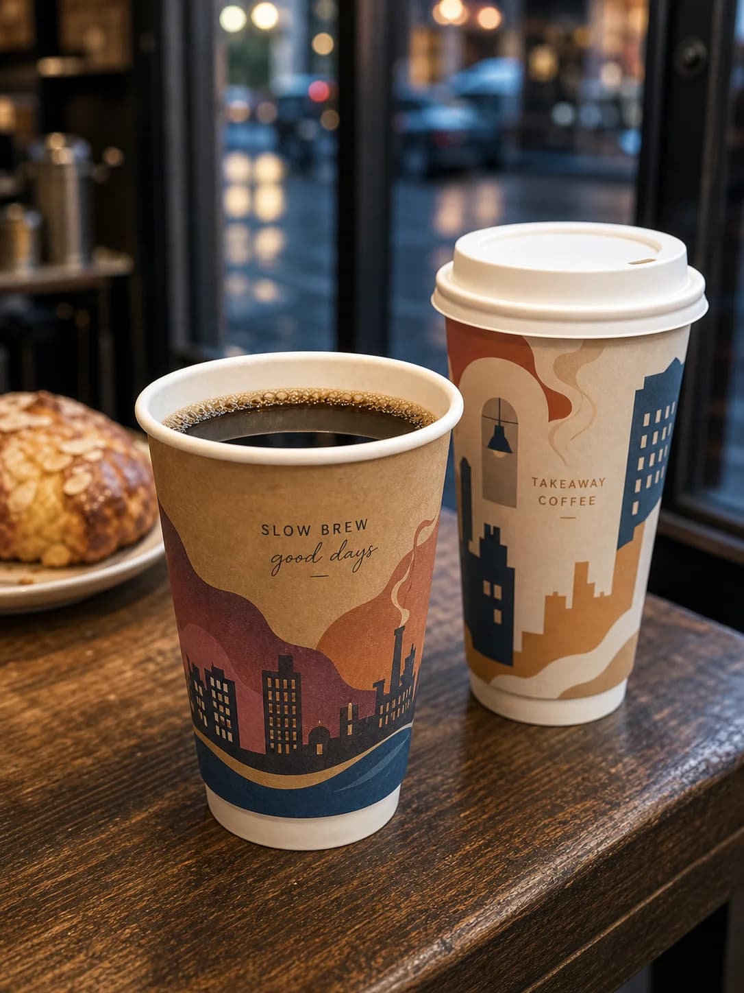 [500 ct] 12 oz Double Wall Paper Hot Cups | 90 mm card image