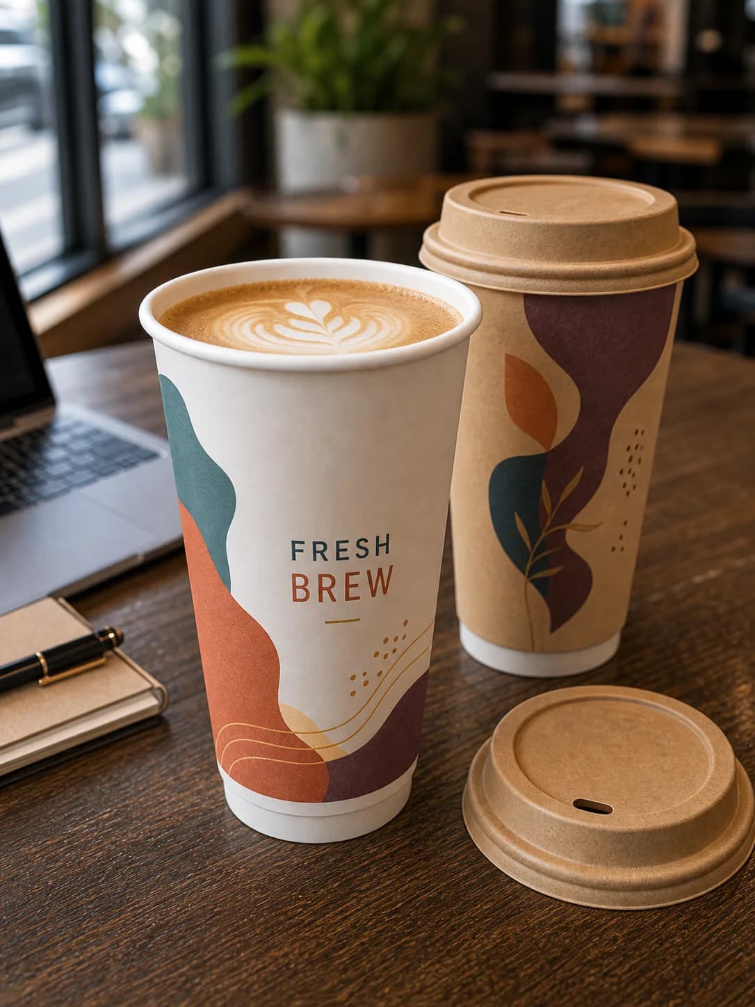 [500 ct] 16 oz Double Wall Paper Hot Cups | 90 mm card image