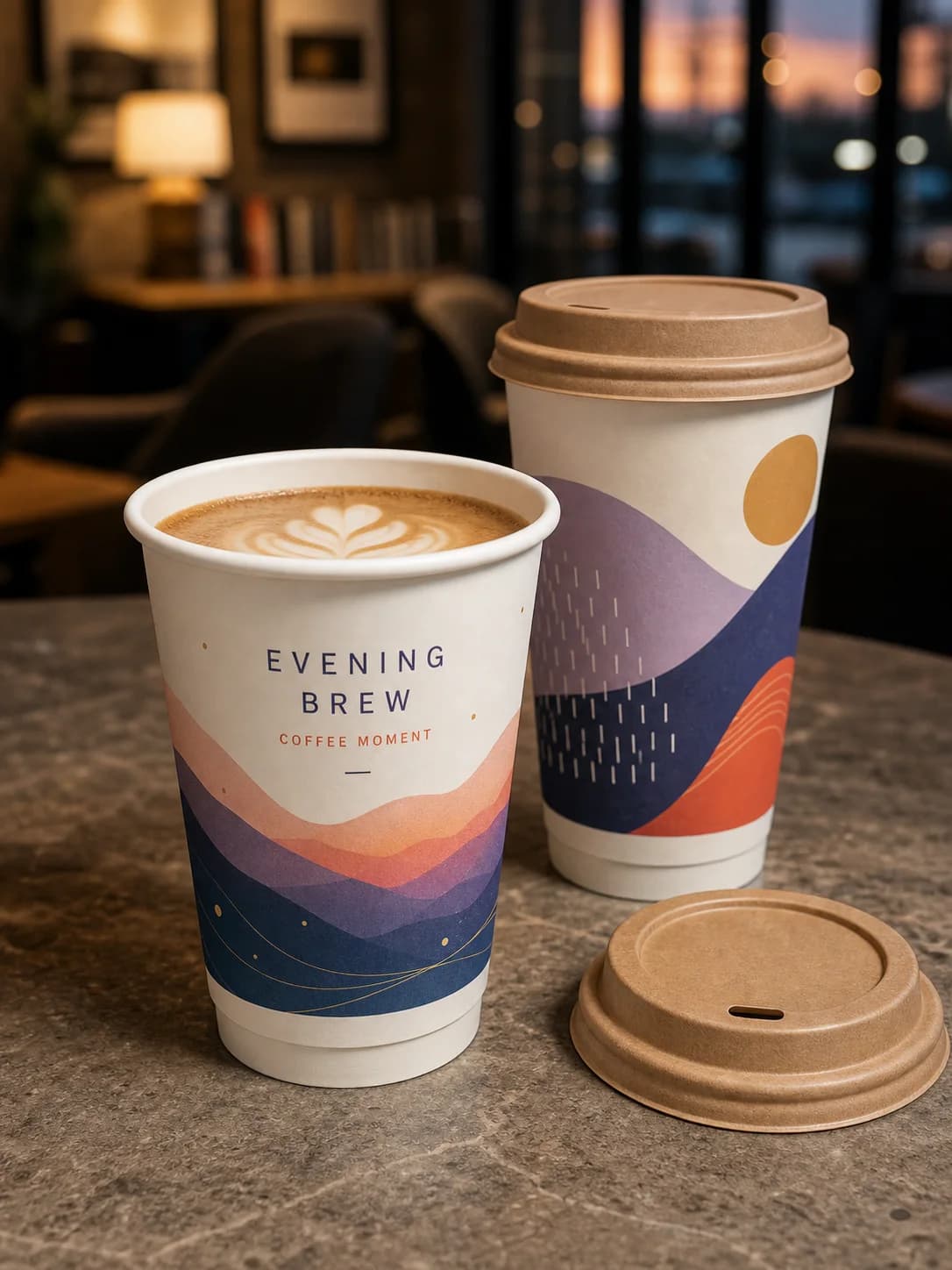 [500 ct] 20 oz Double Wall Paper Hot Cups | 90 mm card image