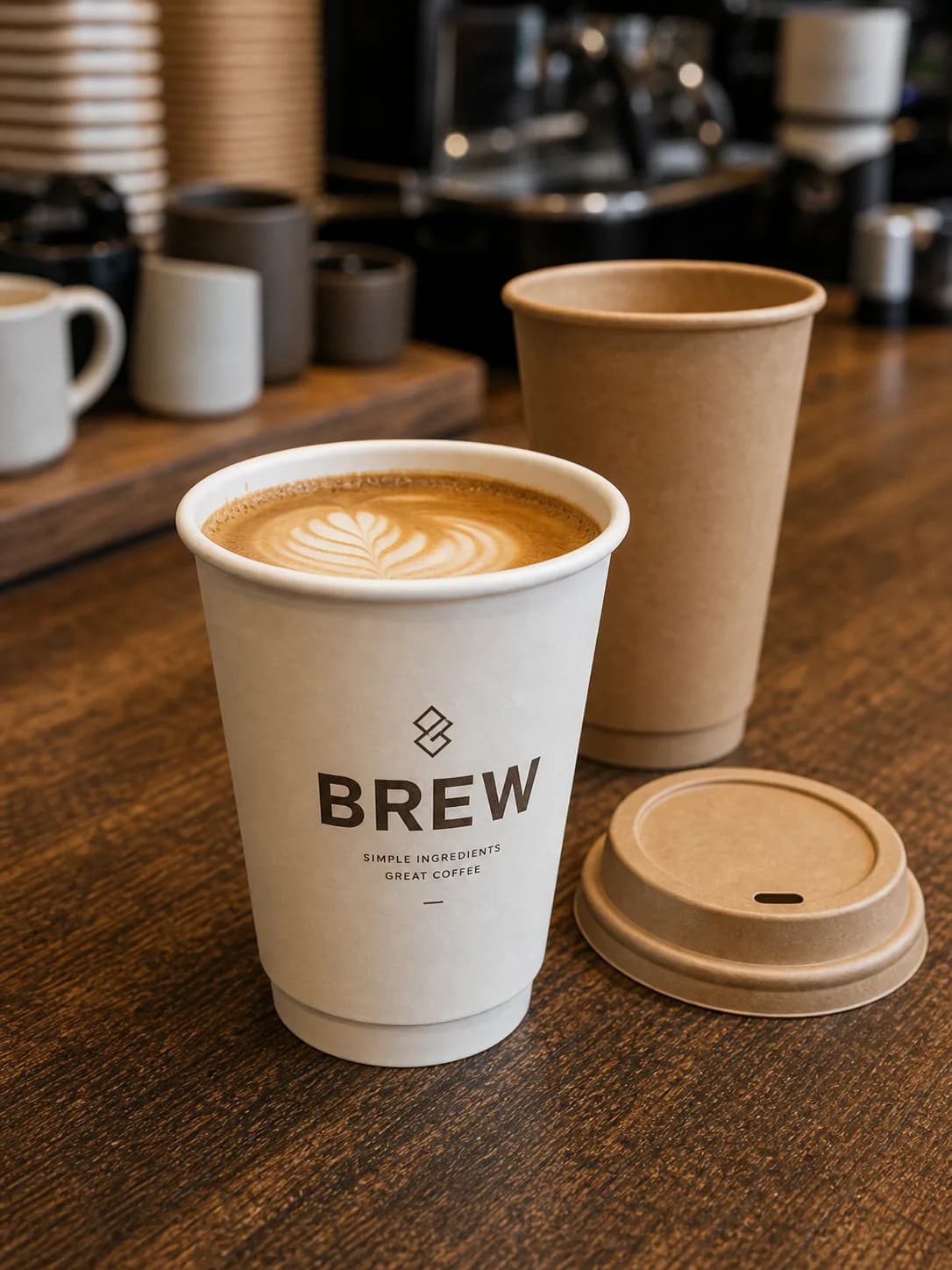 [1,000 ct] 4 oz Double Wall Paper Hot Cups | 61 mm card image